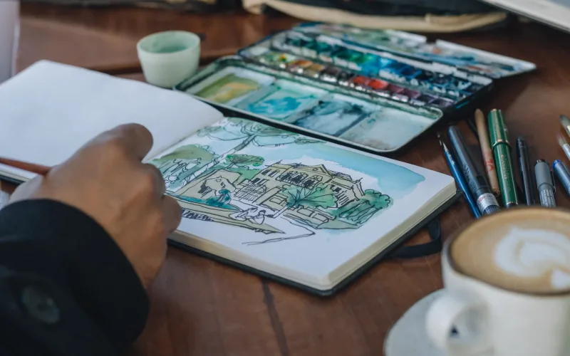 Photo by Mayara Caroline Mombelli on Pexels | Warung Kopi Klotok Jogja illustration