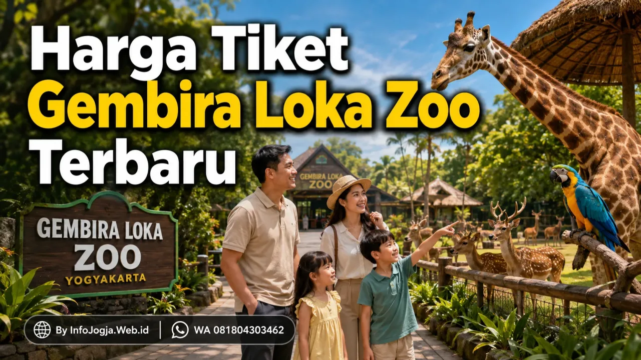 Harga Tiket Gembira Loka Zoo - Keluarga mengunjungi zona satwa di Gembira Loka Zoo Yogyakarta