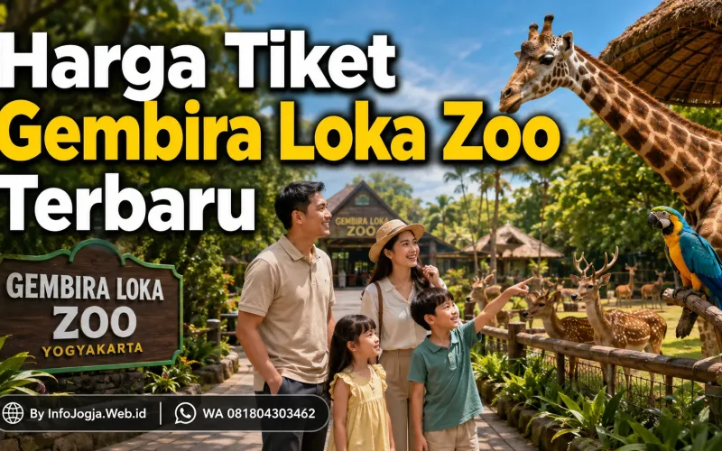 Harga Tiket Gembira Loka Zoo - Keluarga mengunjungi zona satwa di Gembira Loka Zoo Yogyakarta